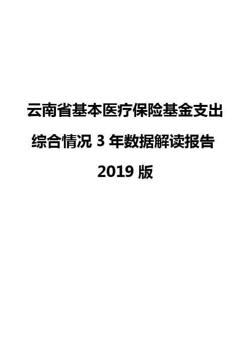 云南省基本医疗保险基金支出综合情况3年数据解读报告2019版