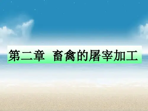 肉屠宰加工工艺讲义