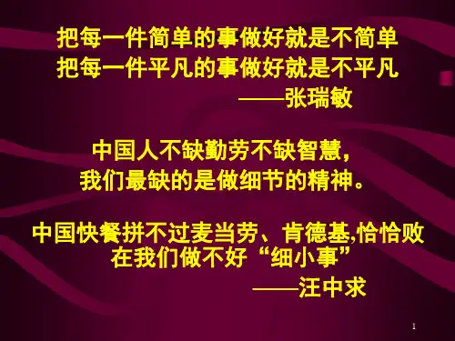 细节管理与执行力