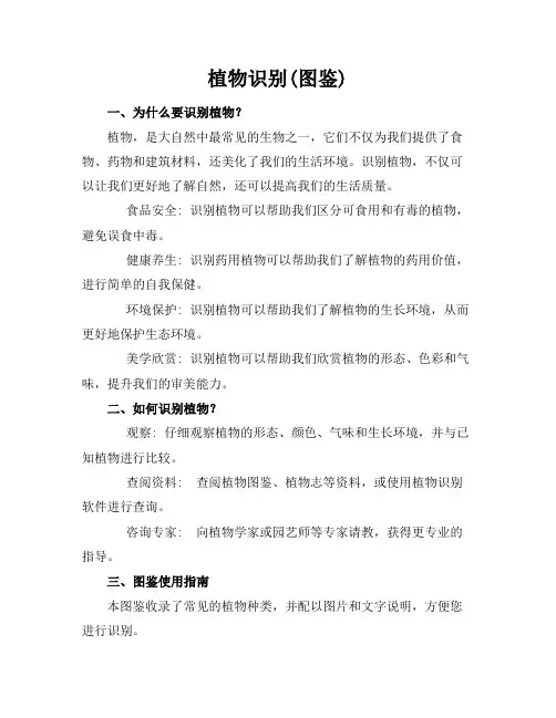植物识别(图鉴)
