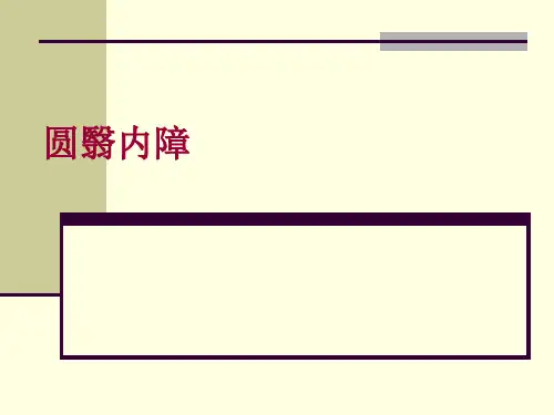 中医眼科学——圆翳内障