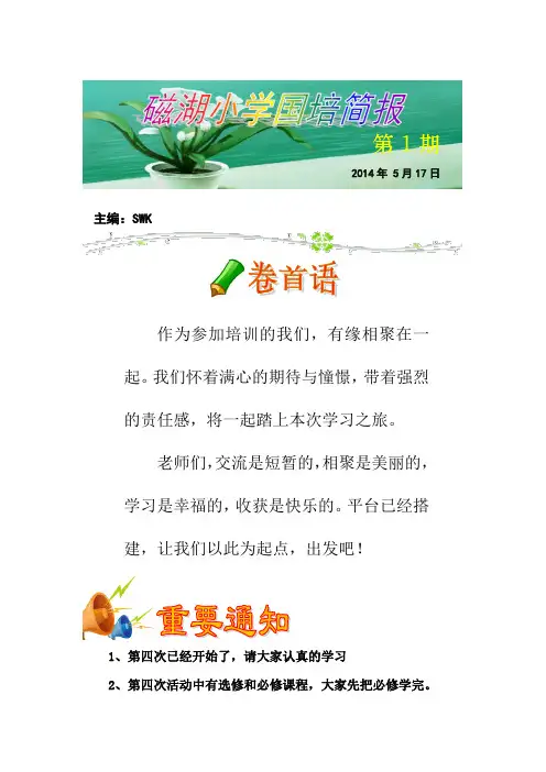 国培简报一