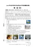 2018中考物理模卷(4)
