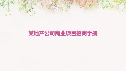 某地产公司商业项目招商手册