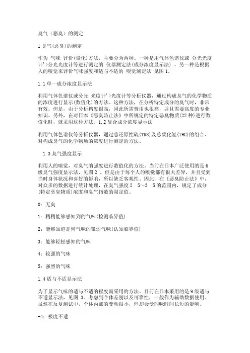 臭气（恶臭）的测定