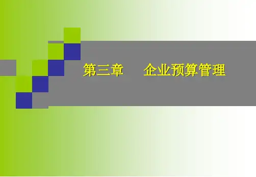 3.0  企业预算管理!