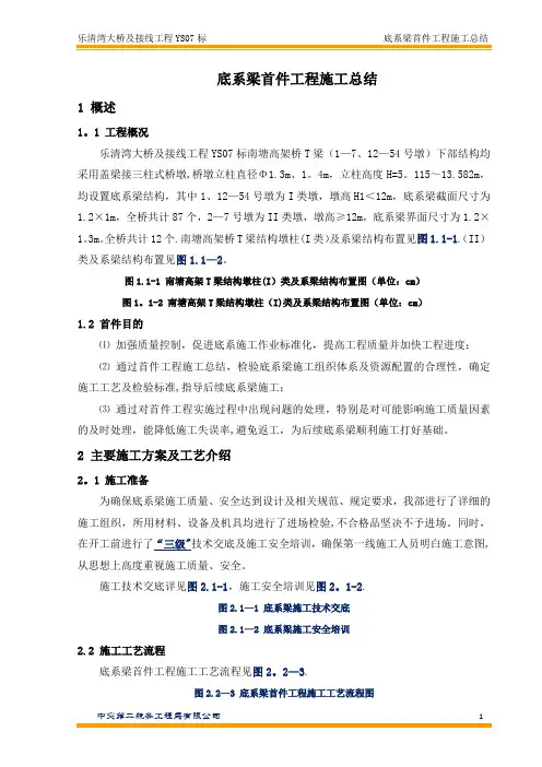 地系梁首件施工总结