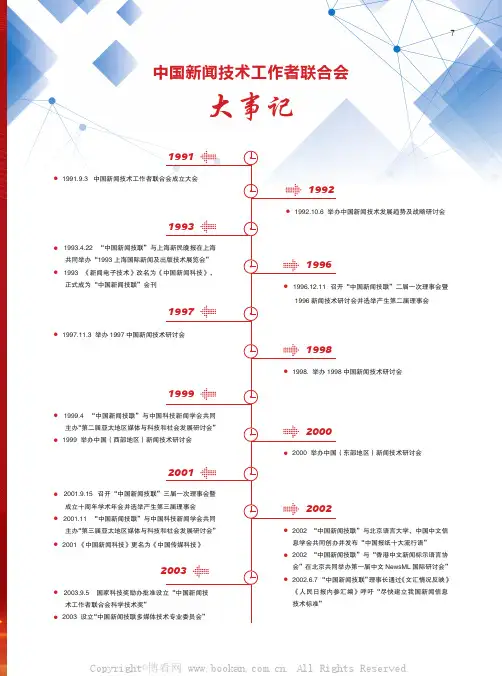 中国新闻技术工作者联合会大事记