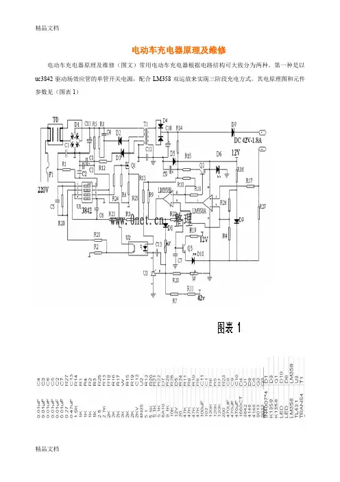 [精选]电动车充电器原理及维修资料