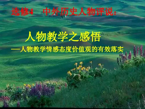中外历史人物评说PPT课件1 人教课标版