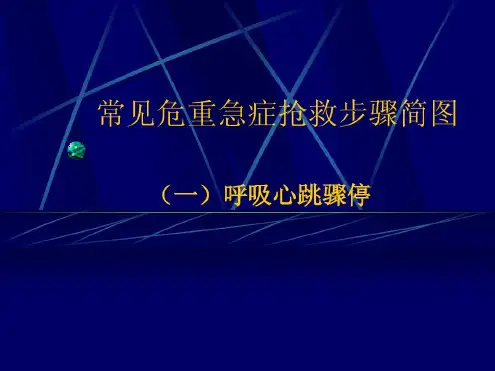 常见危重急症抢救步骤简图-2022年学习资料