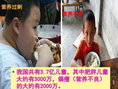 年人教版四年级数学下册综合应用：营养午餐 优质课课件