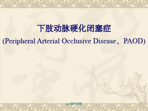 下肢动脉硬化闭塞症的治疗ppt课件