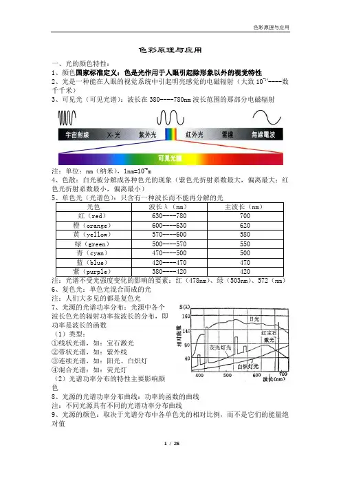 色彩原理与应用