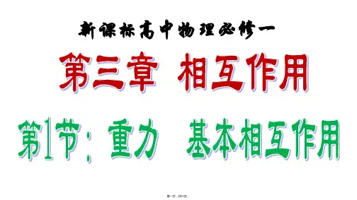 人教版高中物理《第三章相互作用》PPT优秀课件