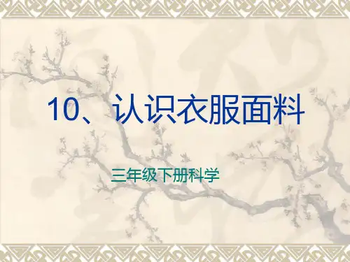 第十课认识衣服面料ppt