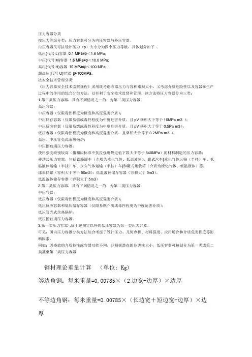 压力等级