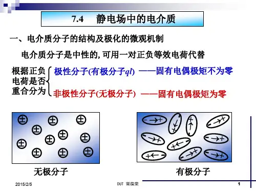 大学物理7.13 电介质及其极化机理