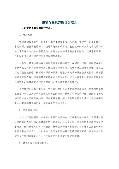 博物馆建筑方案设计理念