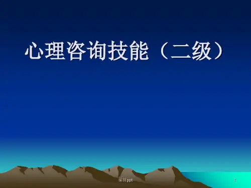 心理咨询二级