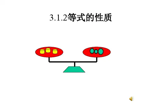 3.1.2 等式的性质(1)