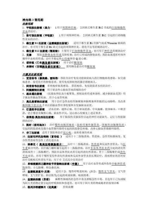 神内科3常用药.11doc