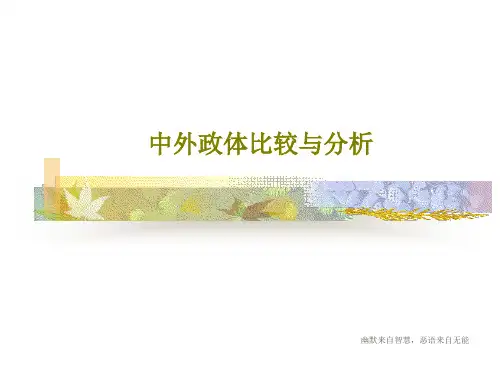 中外政体比较与分析16页PPT