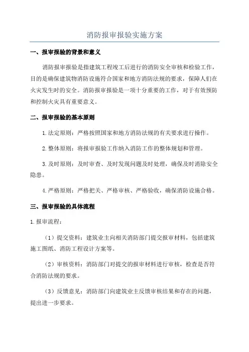 消防报审报验实施方案