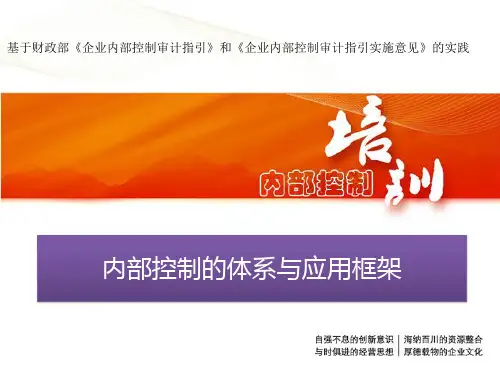 内部控制体系与管理框架(L)