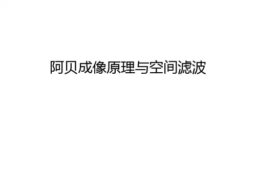 【资料】阿贝成像原理与空间滤波汇编