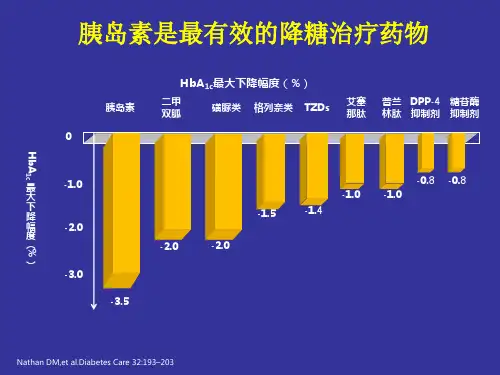 胰岛素的使用