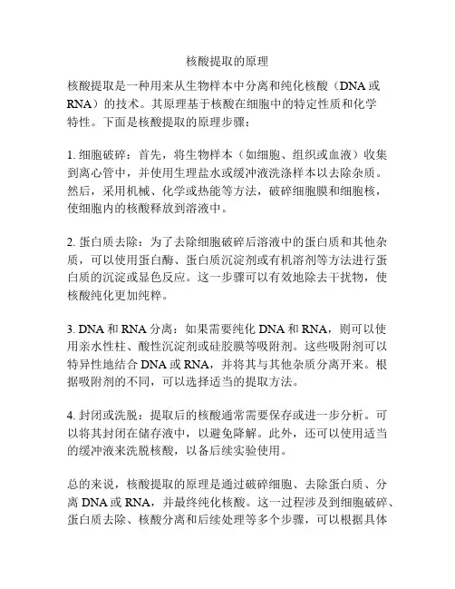 核酸提取的原理