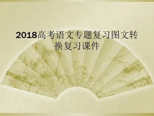 2018高考语文专题复习图文转换复习课件