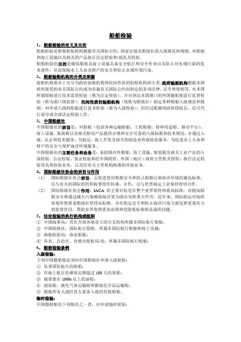 船舶检验