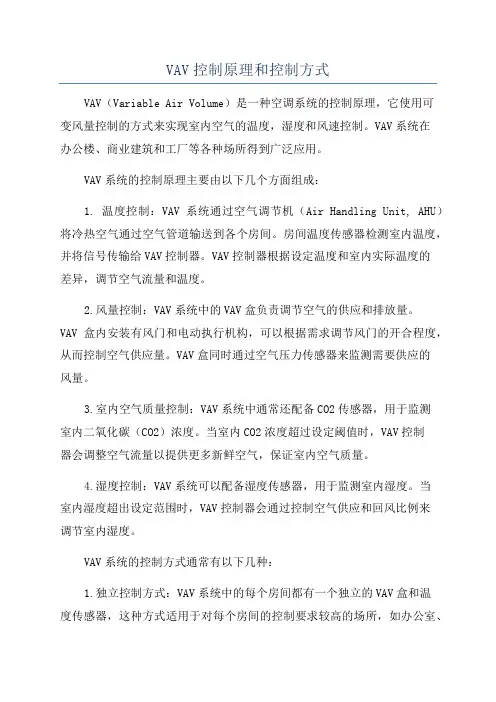 VAV控制原理和控制方式