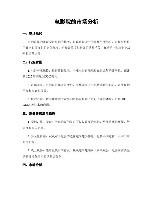 电影院的市场分析