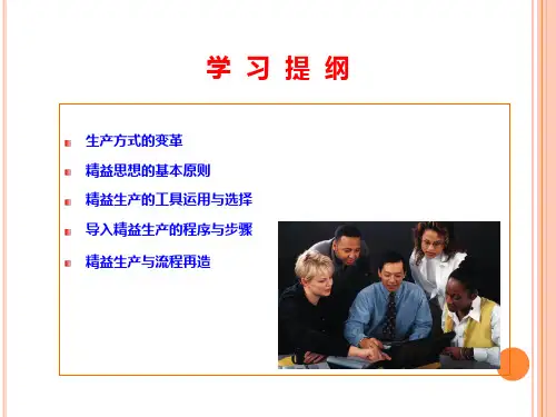 精选精益生产培训教材PPT144页