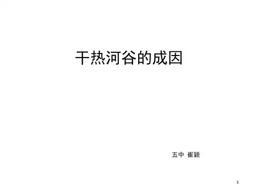 干热河谷的成因PPT