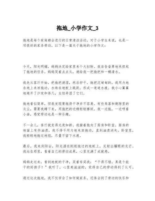 拖地_小学作文_3