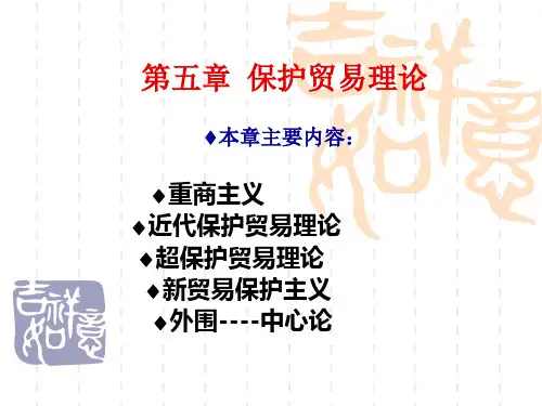 第五章 保护贸易理论
