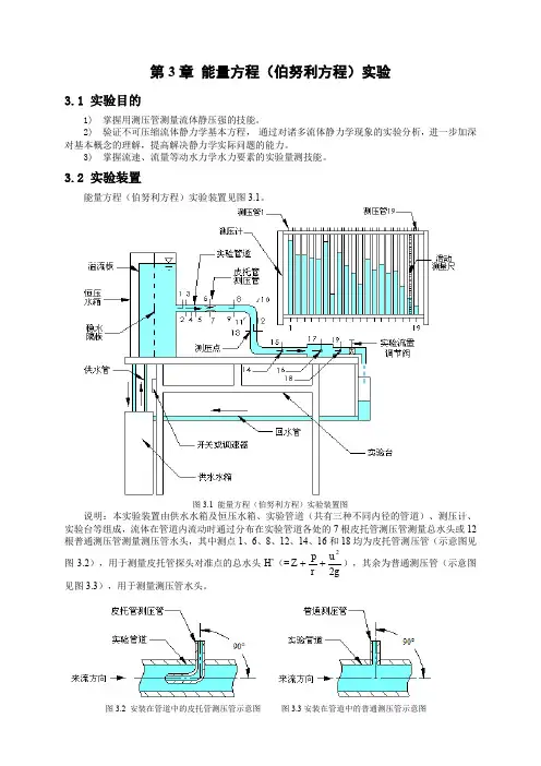 第3章 能量方程(伯努利方程)实验