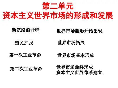 人教版高中历史必修2第二单元第6课 殖民扩张与世界市场的拓展(共19张PPT)