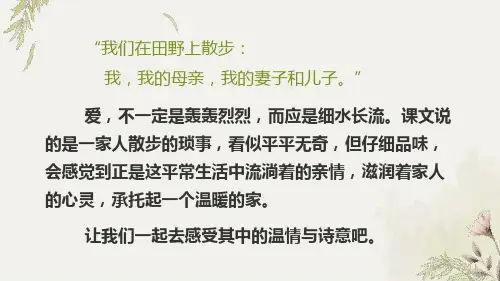 《散步》PPT课件 