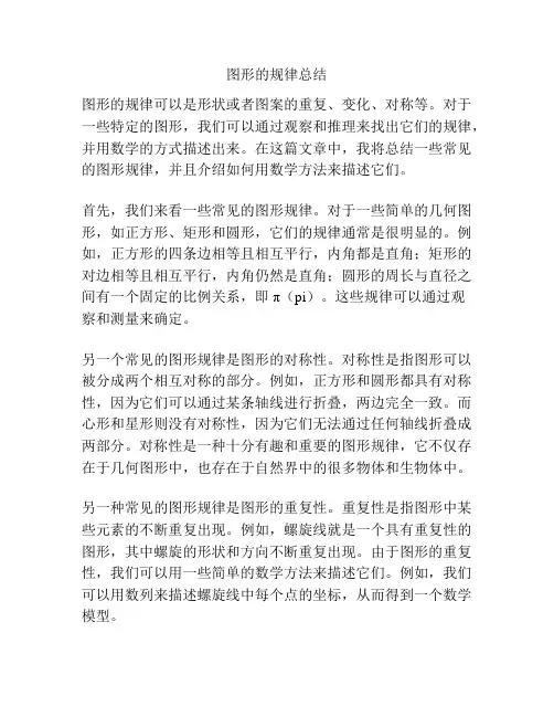 图形的规律总结