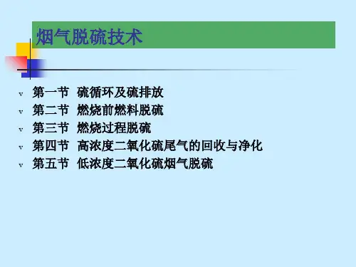 烟气脱硫技巧[资料]