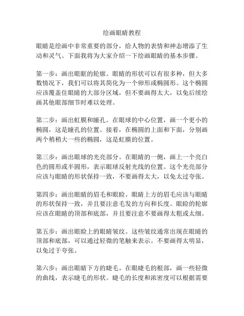 绘画眼睛教程