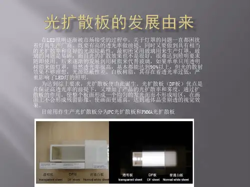 光扩散板相关(PMMA与PC对比)