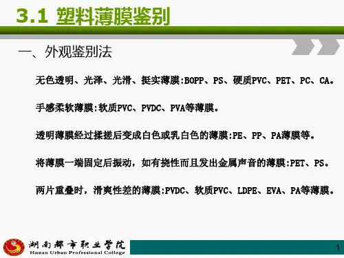《包装测试》3.1塑料薄膜鉴别