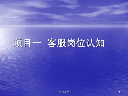 客户服务实训教程概述