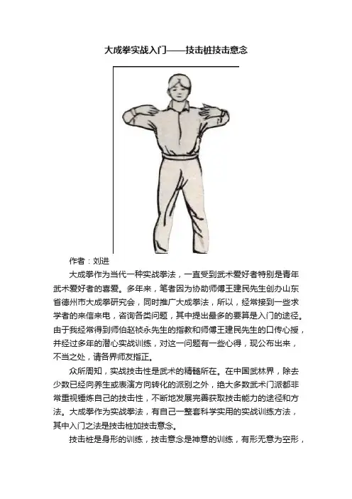 大成拳实战入门——技击桩技击意念